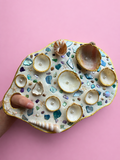 Mermaid Seashell Paint Palette (Blue/Purple/Multicolor)